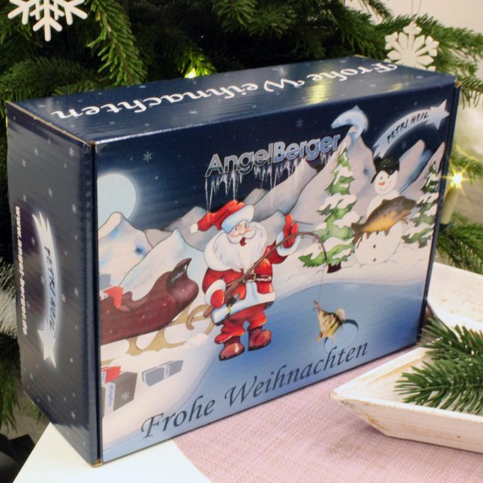 Angel Berger Angel Weihnachtsgeschenk für Angler Geschenkbox Weihnachten Zubehör 