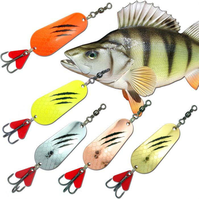 Neu Blinker Set 8 St Angeln Forelle Kunstkoder Köder Metall Raubfisch Fisch 7 