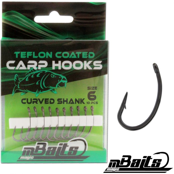 Magic Baits Curved Shank Karpfenhaken Boiliehaken Carp Hooks Angelhaken