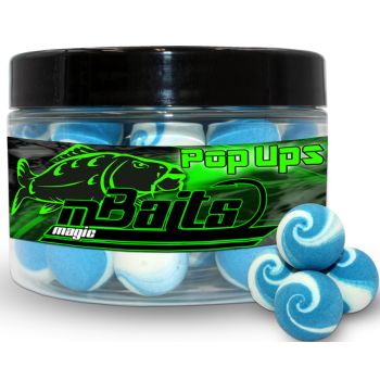 Magic Baits Twisted Fluo Pop Ups Boilies Premium Range Carp Bait Blue-White