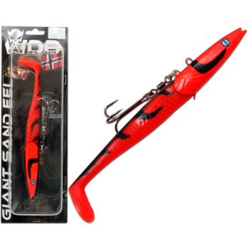 Wild Devil Baits Giant Sand Eel 286g Sandaal Meeres Shad Gummifisch -Red Devil-286g