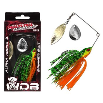 Wild Devil Baits Multi Tail Spinnerbait Spinner Bait Kunstköder Spin Jig Angelköder Barsch Hecht Zander