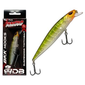 Wild Devil Baits Phantom Minnow 110 Wobbler Suspender -Roach