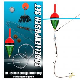 Forellenzubehör Paladin Forellenset Forellenmontage mit Forellenposen 