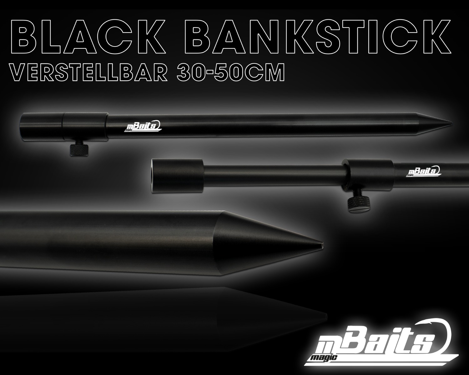 Magic Baits Black Bankstick 30-50cm verstellbar
