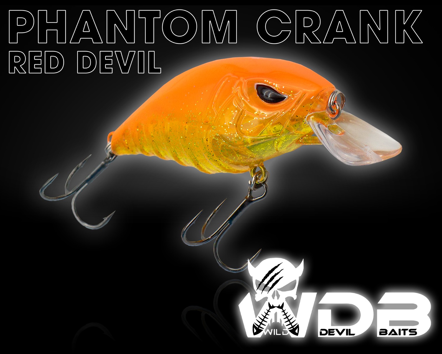 Wild Devil Baits Phantom Crank 65 Wobbler Floating-Red Devil