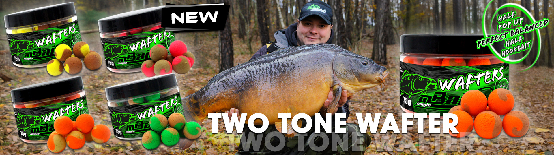 Magic Baits Two Tone Wafters Half Ups Half Pop Up Half Hookbait schwerelos