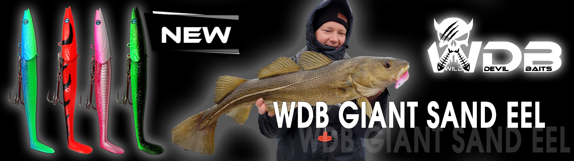 Wild Devil Baits Giant Sandeel Shad Meersköder
