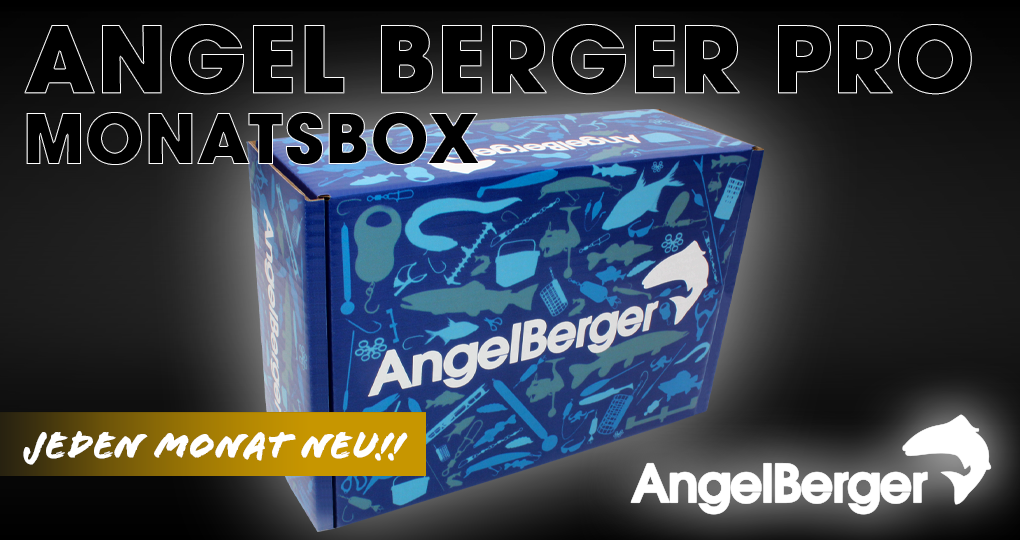 Angel Berger Pro Monatsbox Angelbox gefüllt mit Angelzubehör Promo Box Fishing Tackle Geschenk Angeln Angelgeschenk Geschenkideen